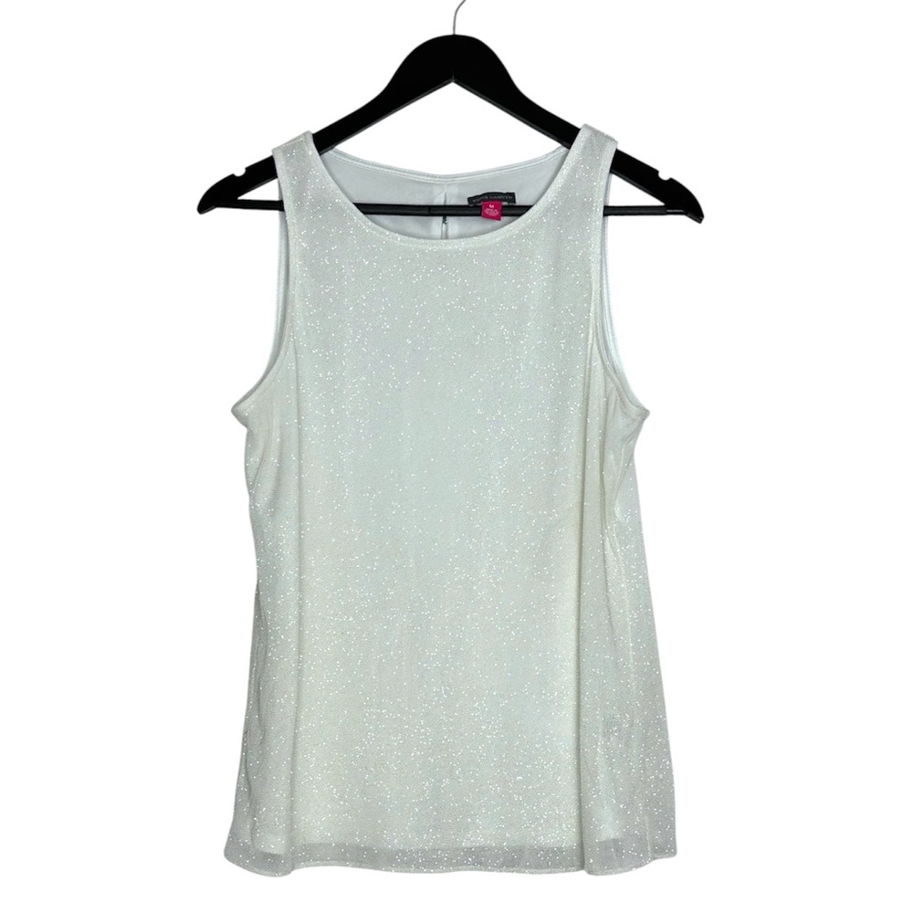 Vince Camuto Shimmer Sparkle Sleeveless Tank Top Size Medium